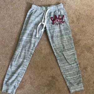 Grey string joggers